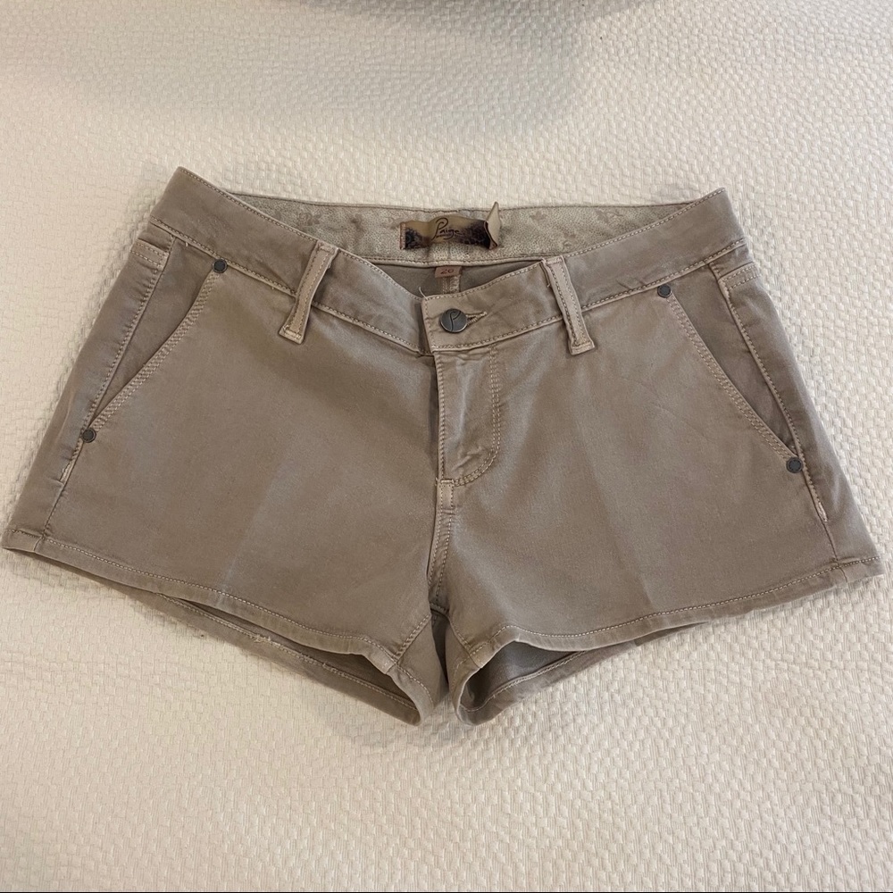 Paige Denim | “Debonair” Tan Shorts